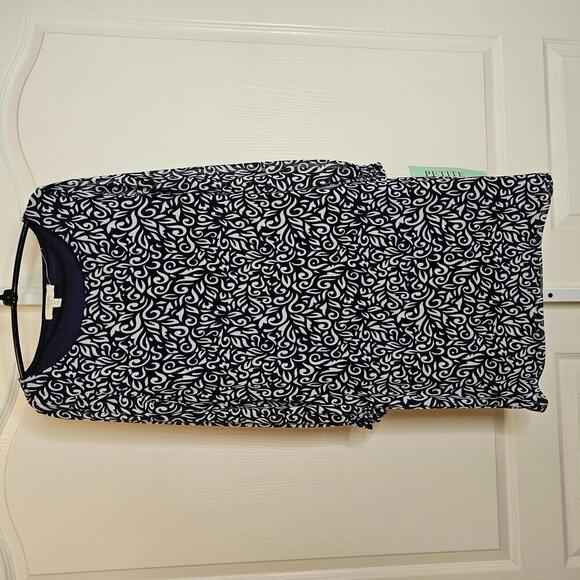 Haani Petite Black and White Floral Dress - Picture 1 of 6
